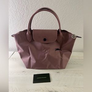 Longchamp Le Pliage Small Short Handle Antique Pink Club Tote bag - AUTHENTIC
